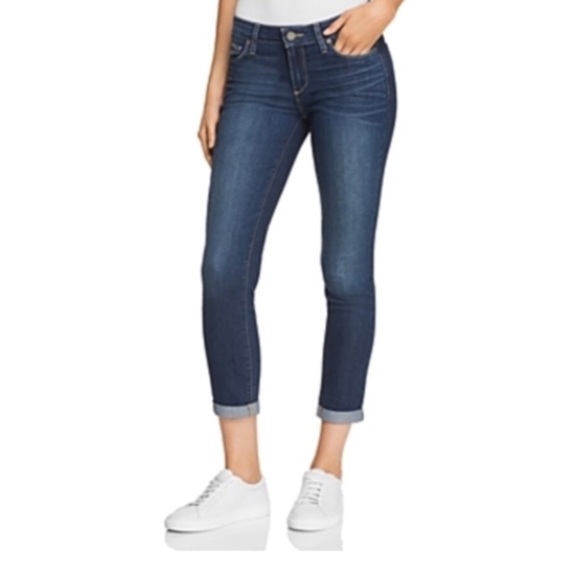 Paige “Kylie Crop” Cuff Denim Jeans Sz 30 - Picture 1 of 7